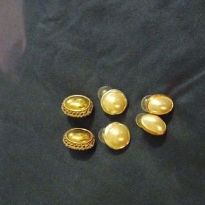 3 pairs of earrings vintage